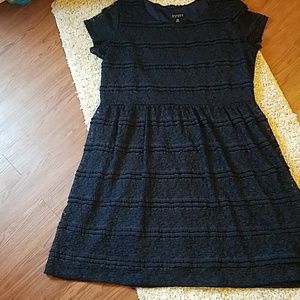 Lace Navy Blue Dress